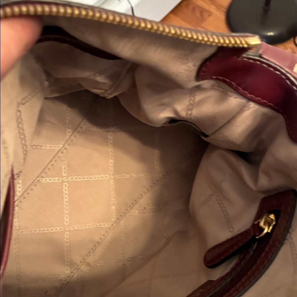 Michael Kors Burgundy Leather Crossbody Bag - Picture 8 of 10
